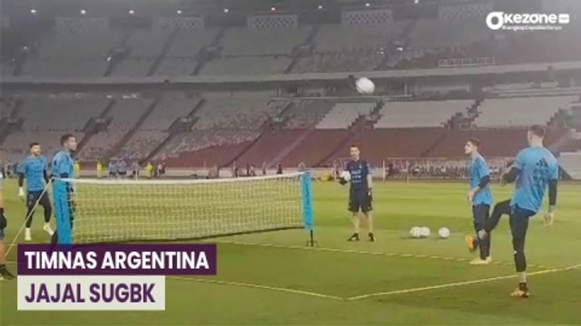 Momen Timnas Argentina Jajal SUGBK, Matangkan Persiapan Jelang Hadapi Timnas Indonesia