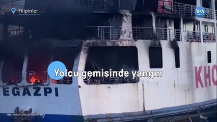 Yolcu gemisinde yangın