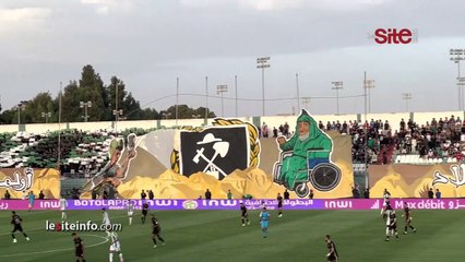 مهد المجد وناصية البلاد.. إلتراس خريبكة تبدع في تيفو كوريغرافي رائع ثلاثي الأبعاد