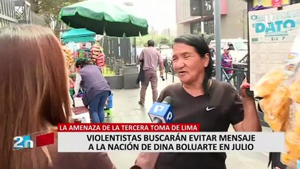 Tercera 'Toma de Lima’': manifestantes buscarían evitar mensaje a la Nación de Dina Boluarte