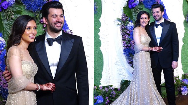 Karan Deol Wife Drisha Acharya Wedding Reception Look, Couple Full Video | Boldsky