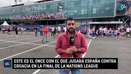 Este es el once con el que jugará España contra Croacia en la final de la Nations League