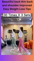 Beautiful back thin back and shoulder improved Easy Weight Loss Tips
