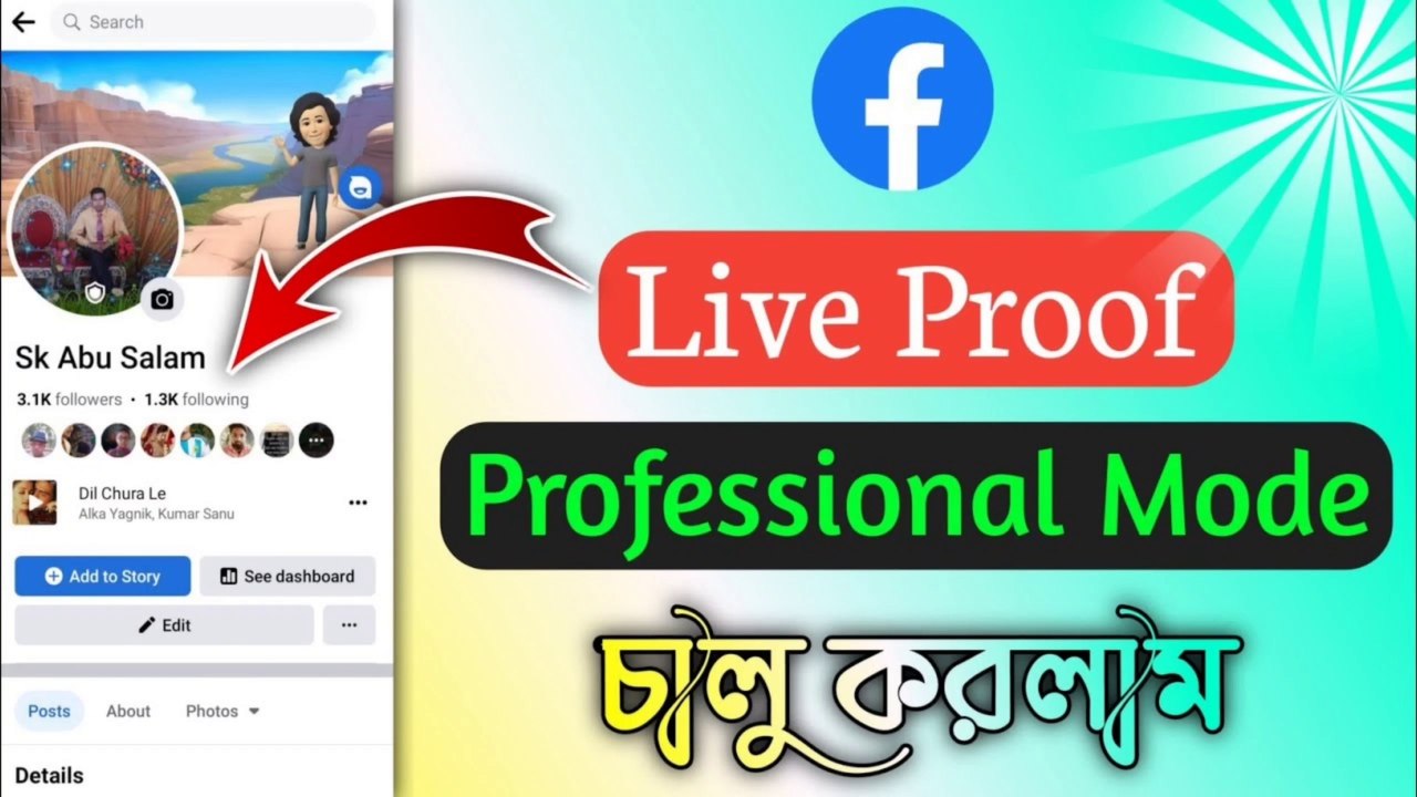 Facebook ~ এর Professional  Mode কিভাবে on করবেন || How To Turn On Facebook Professional Mode