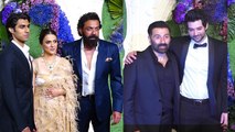 Karan Deol Drisha Acharya Wedding Reception: Dharmendra, Sunny, Bobby, Abhay Family Full Video