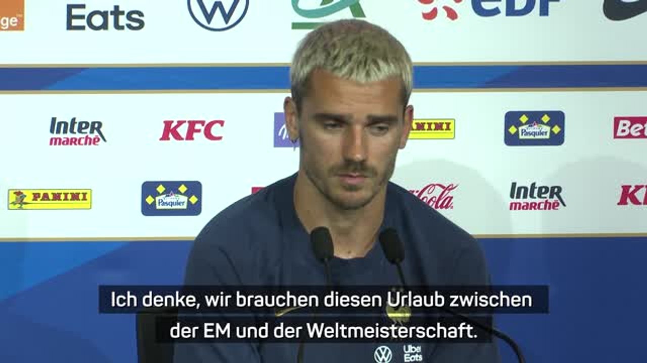Zu viele Turniere? Griezmann: 'Kann gefährlich sein'