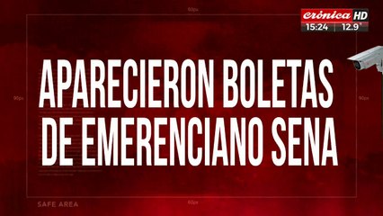 Boletas de Emerenciano Sena: la junta electoral afirmó que no tendrá valor