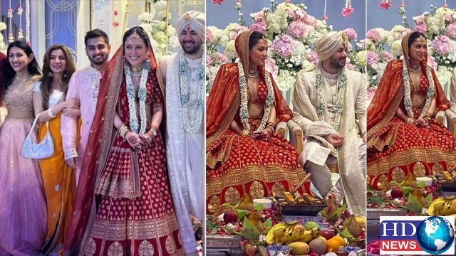 Karan Deol and Drisha Acharya wedding pics | sunny deol son wedding | sunny deol son wedding pics