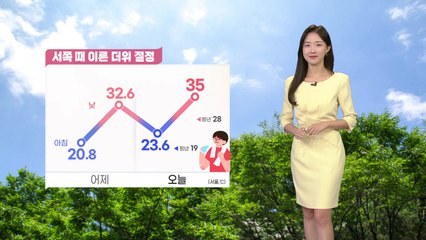 [날씨] 서쪽 불볕더위 절정, 서울 35℃...자외선·오존 주의 / YTN