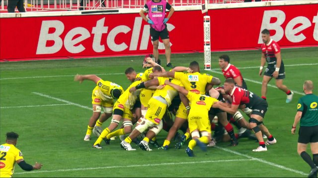 TOP 14 - Essai de Tawera KERR-BARLOW (SR) - Stade Toulousain - Stade Rochelais - Saison 2022-2023