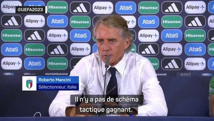Italie - Mancini : "Il n'y a pas de schéma tactique gagnant"