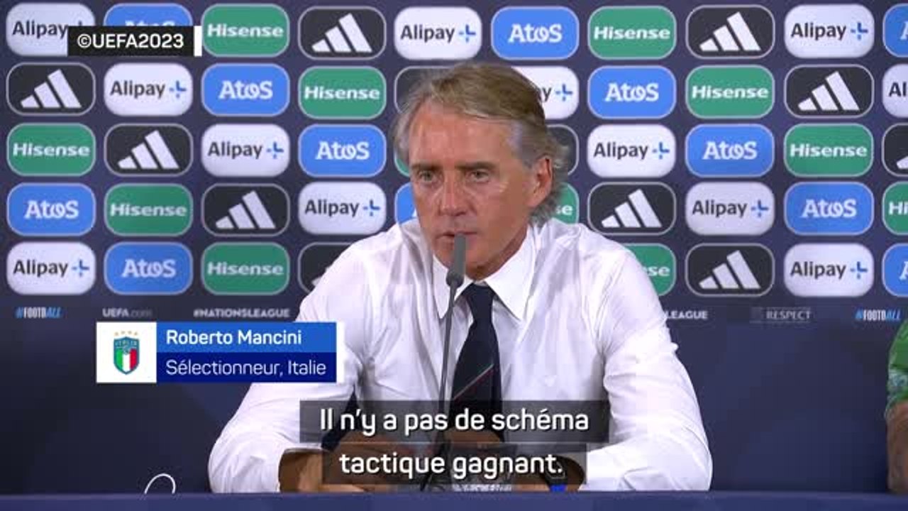 Italie - Mancini : "Il n'y a pas de schéma tactique gagnant"