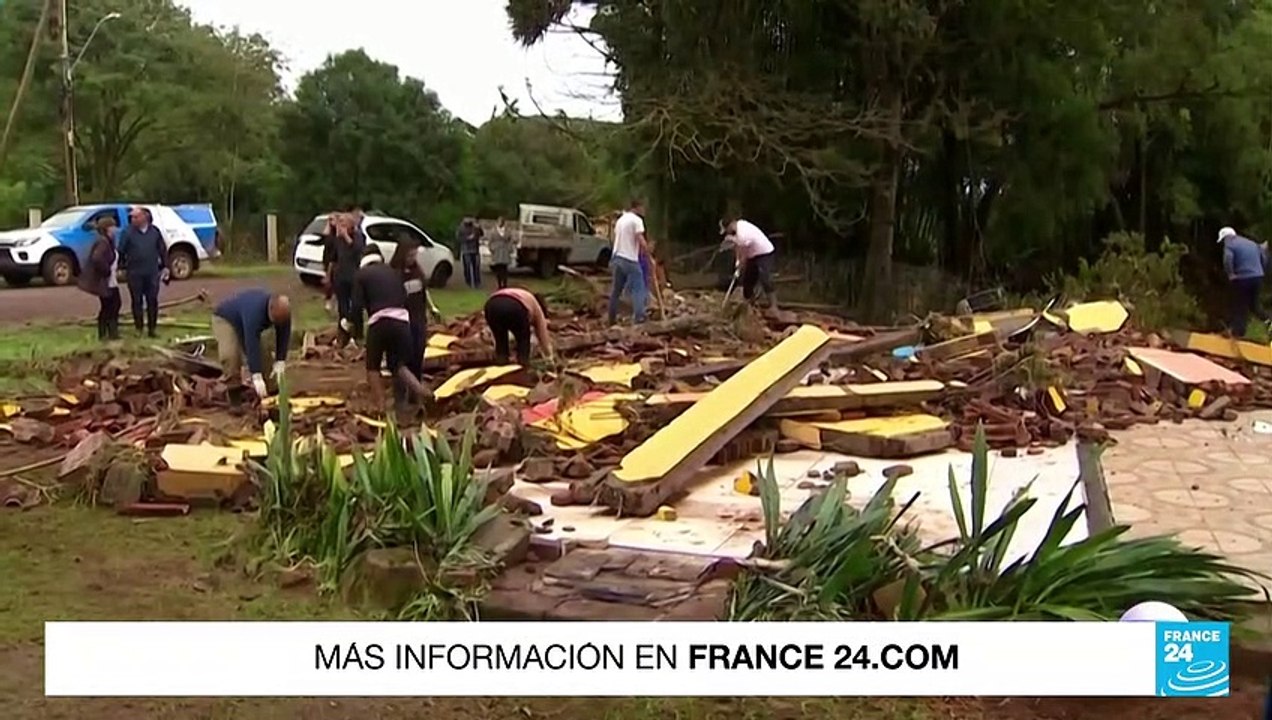 Once personas han muerto al paso del ciclón extratropical que golpea el sur de Brasil