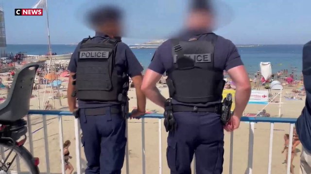 Marseille : des policiers sur les plages