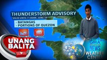 Thunderstorm advisory, nakataas ngayon sa ilang parte ng CALABARZON - Weather update today as of 7:10 a.m. (June 19, 2023)| UB