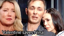GH Shocking Spoilers GH Shocking Spoilers Valentine saves Nina, bypassing Anna's resistance to do something shocking