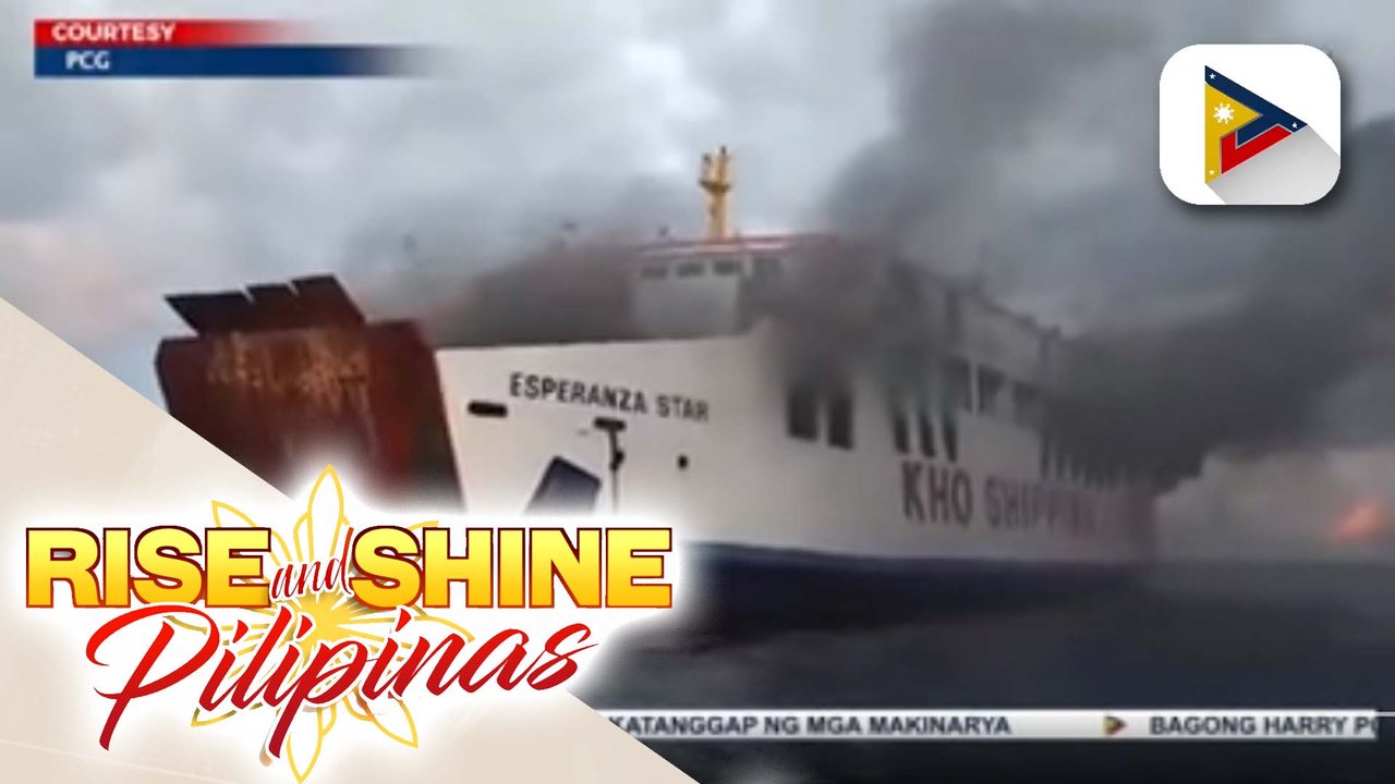 Barko, nasunog sa karagatan ng Tagbilaran, Bohol