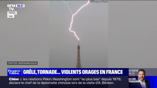Grêle, tornade, vents violents... Les images impressionnantes des orages qui ont touché la France hier soir