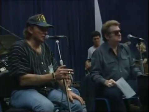 Johnny Hallyday - Excuse moi partenaire ( Making Off Parc des Princes 93 )