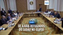 União Europeia ajuda refugiados da guerra do Sudão no Egipto