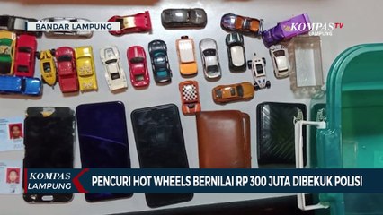 Pencuri 2.000 Hot Wheels Bernilai Rp300 Juta Dibekuk Polisi