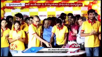 FIITJEE Students Got Top Ranks In JEE Advanced Results | Hyderabad | V6 News