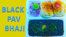 Black Pav Bhaji - Mumbai Street Style Pav Bhaji Recipe - Indian Street Food