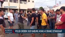 Polisi Grebek Judi Sabung Ayam di Kota Gorontalo, 41 Orang Ditangkap