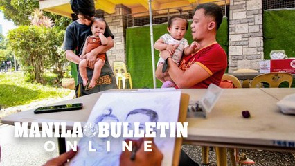 Group of Artists hold free sketch portrait session on Father's day