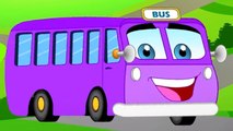 Wheels On The Bus, Vehicles Cartoons and Kids Rhymes