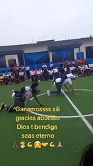 ¡Es su campeón! Abuelito conmueve al participar con su nieta en concurso escolar