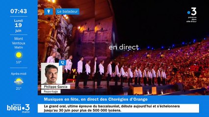 19/06/2023 - Le 6/9 de France Bleu Vaucluse