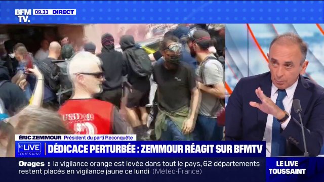 Séance de dédicaces perturbée à Brest: pour Éric Zemmour, le préfet n'a pas fait son travail