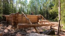 3 Years Alone In The Forest Building A Log Cabin