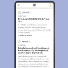 La nouvelle version de l’application mobile du Conseil constitutionnel est disponible