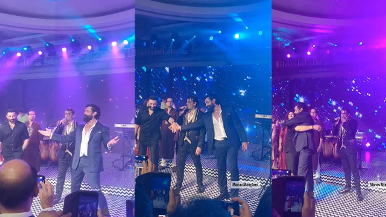 Karan Deol Drisha Acharya Wedding Reception: Sunny Deol Brother Bobby Deol Dance Inside Video