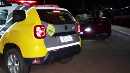 Veículo Celta furtado é recuperado pela PM no bairro Santo Onofre