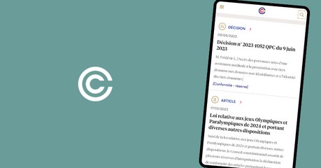 Présentation de la nouvelle application du Conseil constitutionnel