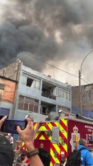 Man Scales Burning Building to Rescue Family Dog on Roof