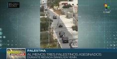 Tres palestinos fueron asesinados por fuerzas israelíes en Cisjordania