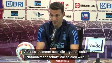 Scaloni zu Messi: "Hoffe, dass er für immer spielt"