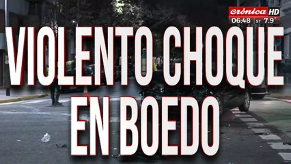 Violento choque en Boedo: hay un herido
