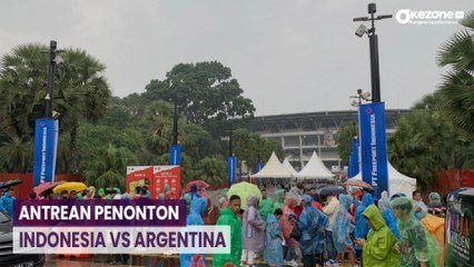Antrean Penonton Indonesia vs Argentina Mengular di GBK