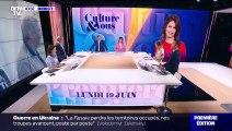 Florent Pagny embrasse sa femme Azucena sur BFMTV.