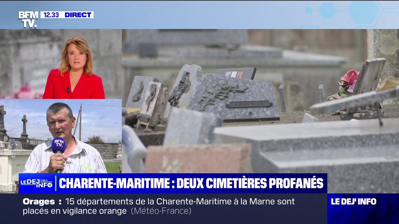 Cimetière profanés en Charente-Maritime: "C'était extrêmement choquant", confie le maire de Chartuzac
