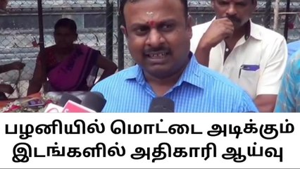 பழனி முருகன் கோயிலில் இணை ஆணையர் ஆய்வு!