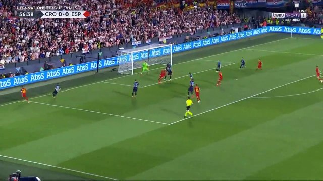 اسينسيو كاد ان يسجل هدف في مرمي كرواتيا بنهائي دوري الامم الاوروبية