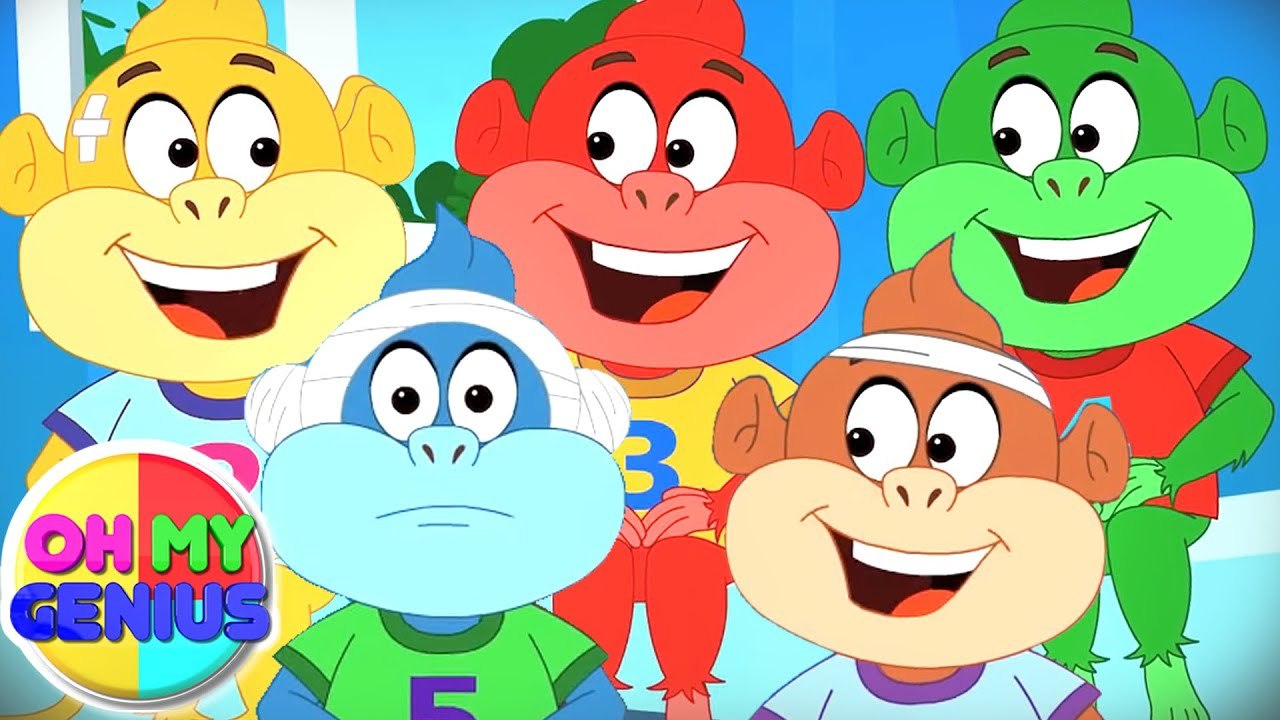 Five Little Monkeys, Nursery Rhymes and Kids Songs - video Dailymotion