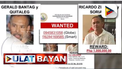DOJ, naglabas ng wanted poster nina Bantag, Zulueta