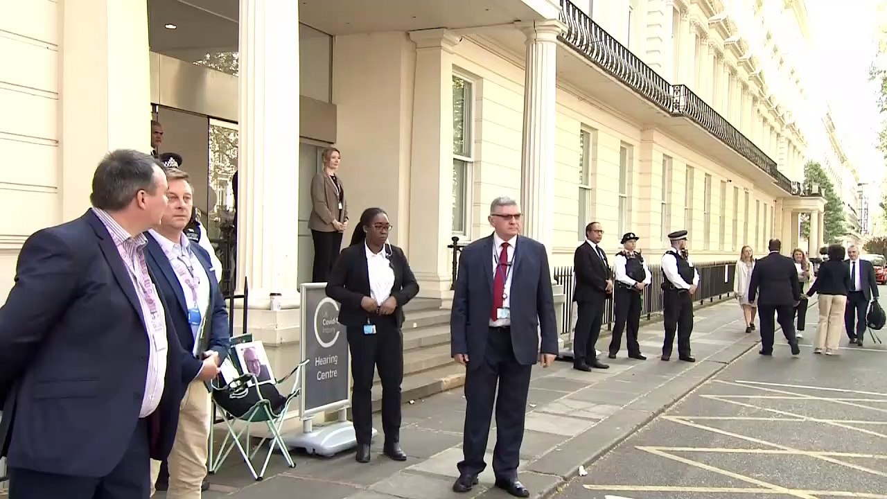 Cameron arrives at Covid Inquiry
